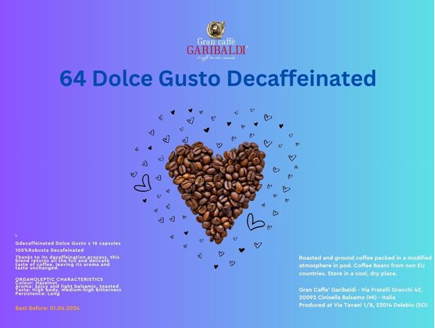 Picture of DOLCE GUSTO DECAFFEINATED X 64