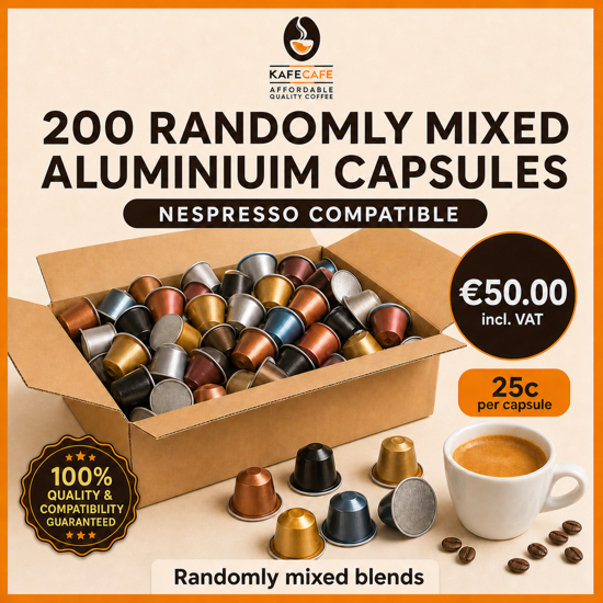 Picture of 200 MIXED NESPRESSO-COMPATIBLE ALUMINIUM CAPSULES